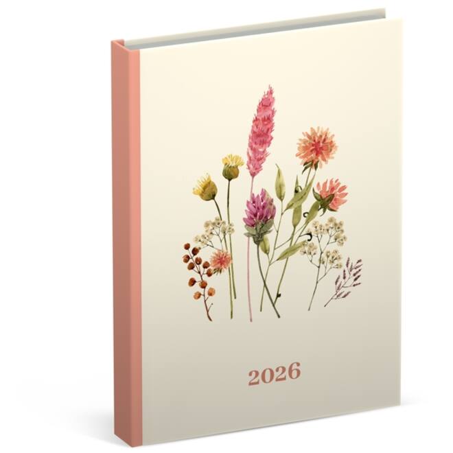 Agenda 2026 Lannoo pocket Flowers Bouquet 7dagen/2pagina's wit