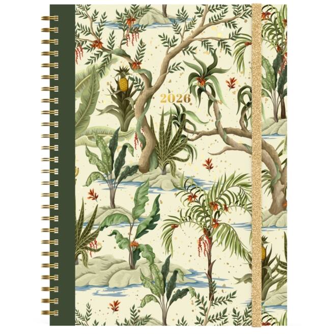 Agenda 2026 Lannoo bureau 170x230 Botanic 7dagen/2pagina's wit groen