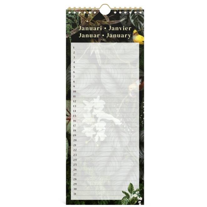 Verjaardagskalender Lannoo 130x325 Botanic