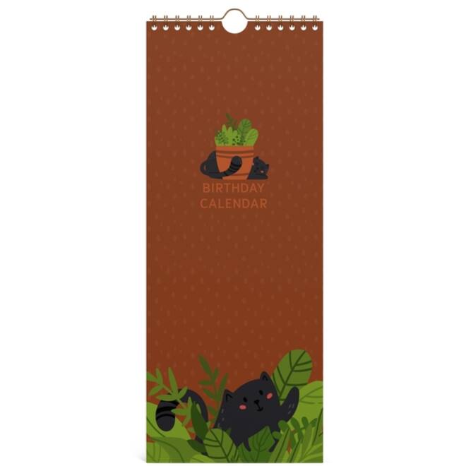 Verjaardagskalender Lannoo 130x325 Cats