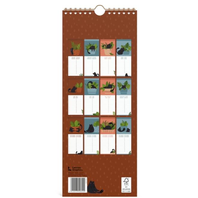Verjaardagskalender Lannoo 130x325 Cats