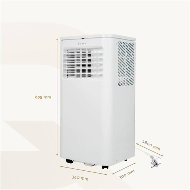 Airconditioning BRASQ MAC9000 9000 BTU wit
