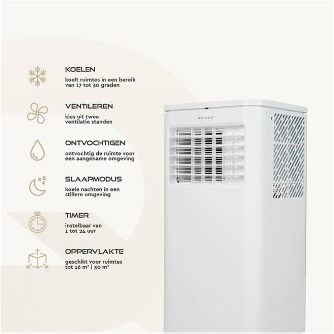 Airconditioning BRASQ MAC9000 9000 BTU wit