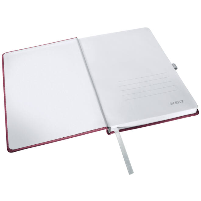 Notitieboek Leitz Style A5 lijn 160 pagina's 100gr rood