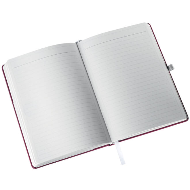 Notitieboek Leitz Style A5 lijn 160 pagina's 100gr rood