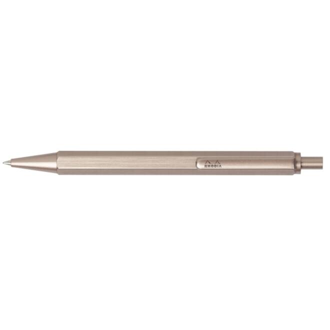 Balpen Rhodia scRipt medium rozenhout
