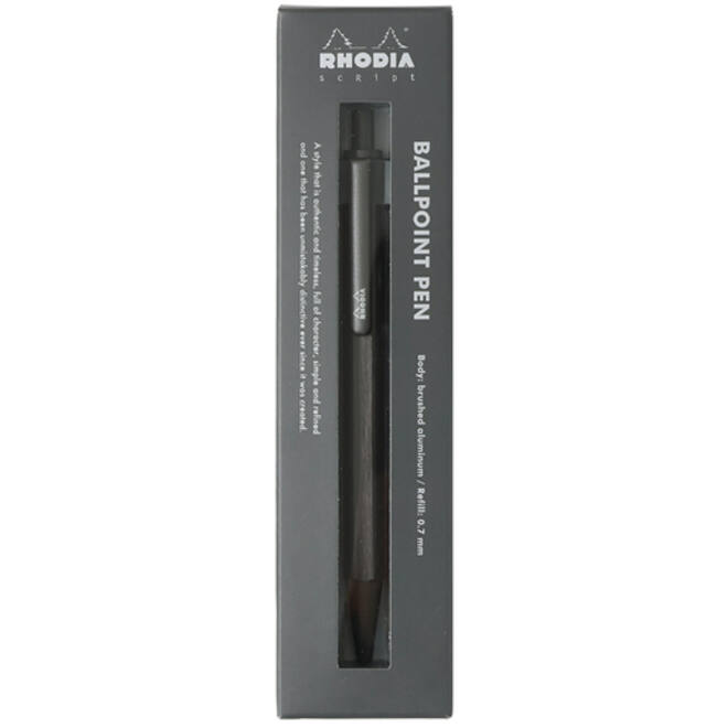 Balpen Rhodia scRipt medium titanium