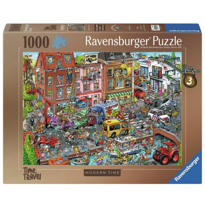 Puzzel Ravensburger Ray's comic Modern Time 1000 stukjes