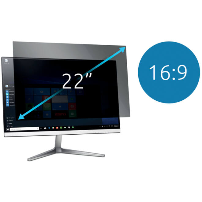 Monitor Privacyfilter 2-Weg 22 inch breed 16:9