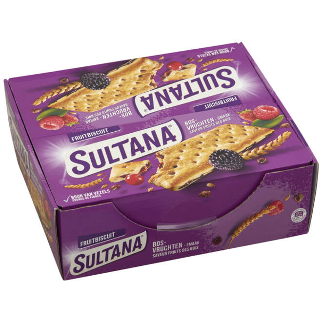 Fruitbiscuit Sultana bosvruchten 3-pack