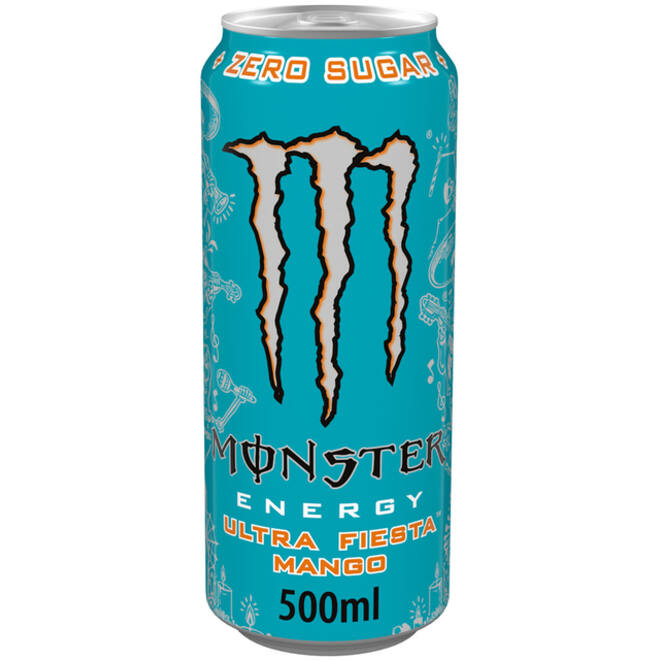 Energiedrank Monster ultra fiesta mango suikervrij blik 500ml
