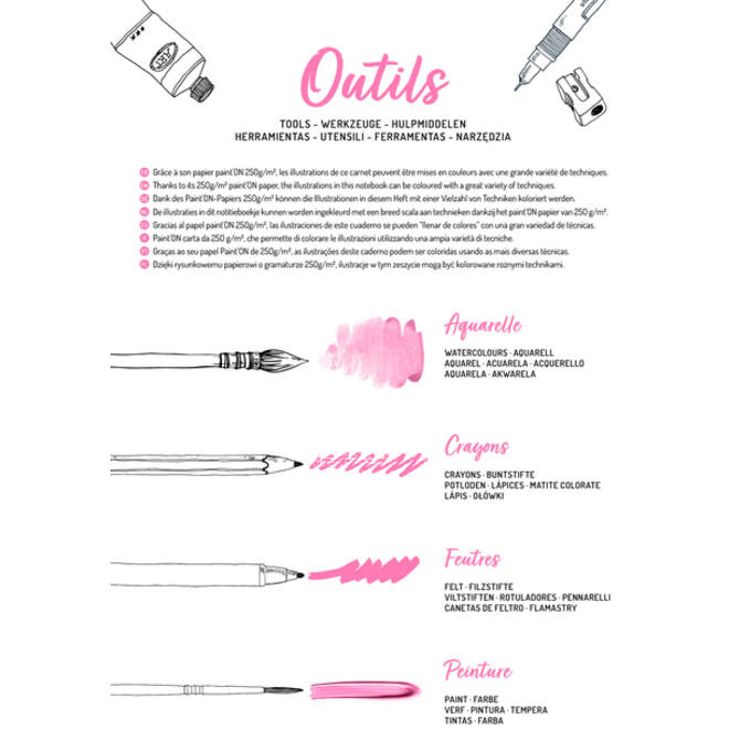 Kleurboek Clairefontaine Odelia A4 Vrouwen
