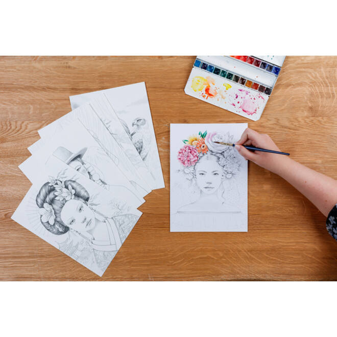 Kleurboek Clairefontaine Odelia A4 Vrouwen