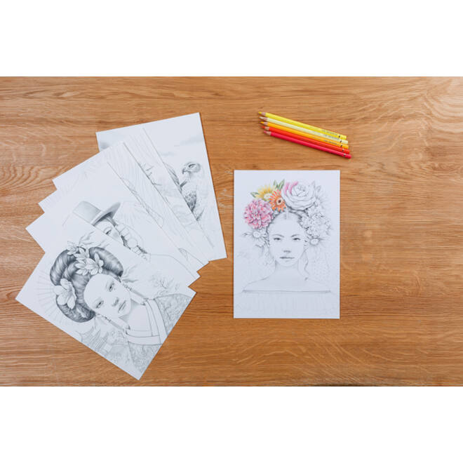 Kleurboek Clairefontaine Odelia A4 Vrouwen