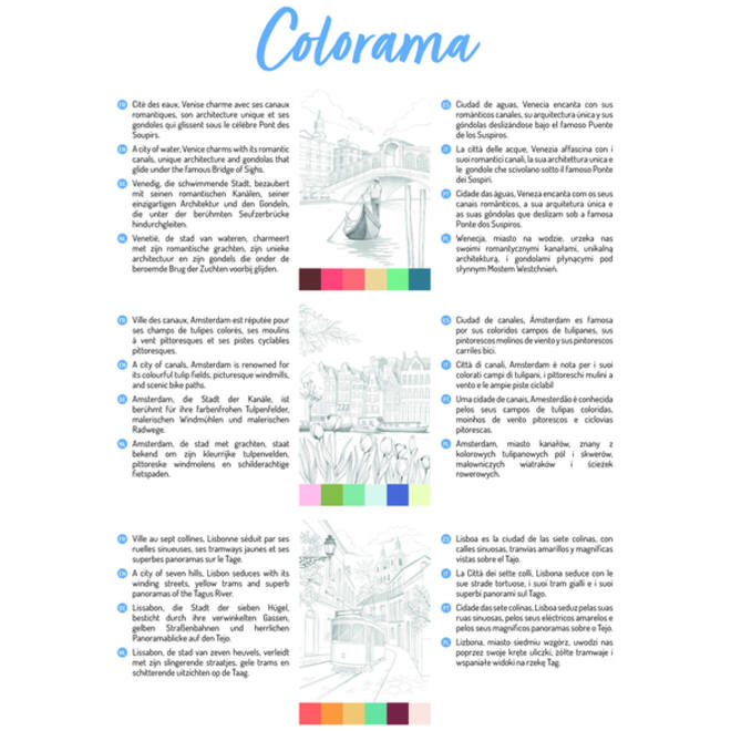 Kleurboek Clairefontaine Odelia A4 Steden