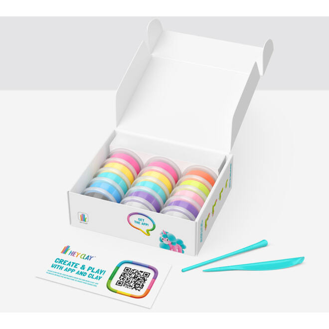 Klei Hey Clay eenhoorn set à 15 delen