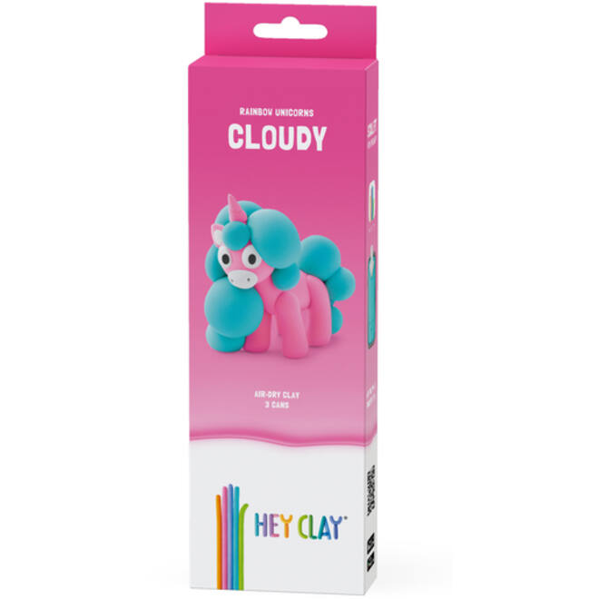 Klei Hey Clay eenhoorn set à 3 delen