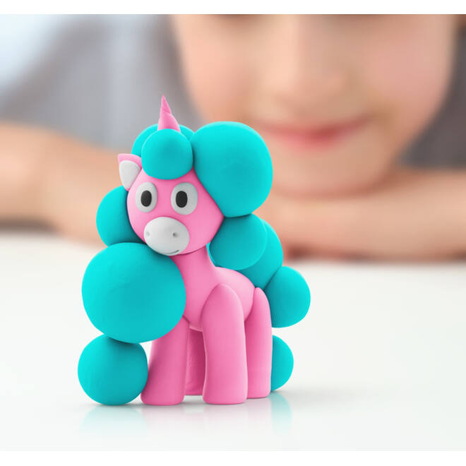 Klei Hey Clay eenhoorn set à 3 delen