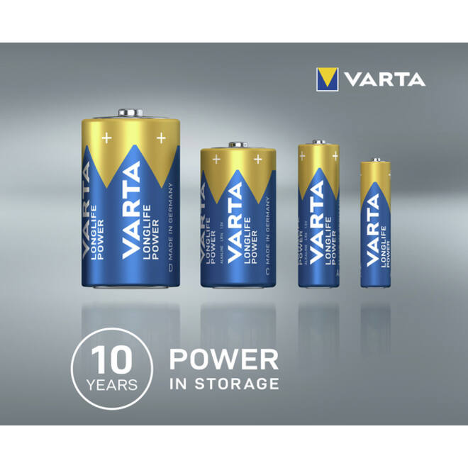 Batterij Varta Longlife Power 2x D