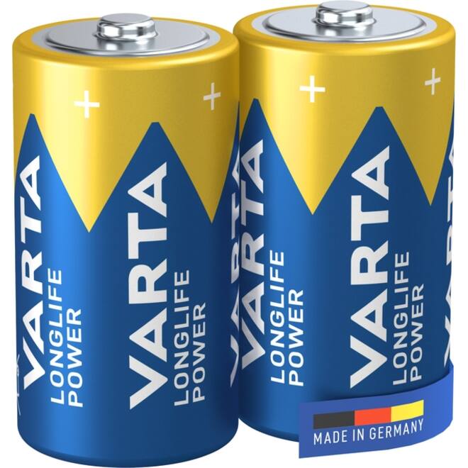 Batterij Varta Longlife Power 2x C