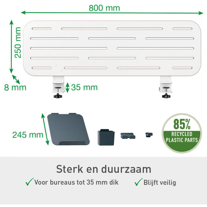 Ergo Mobiele thuiswerkplek set Leitz pakket 1