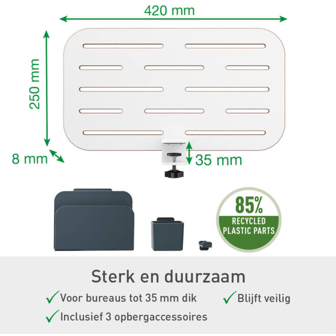 Ergo Elektrische thuiswerkplek set Leitz pakket 3
