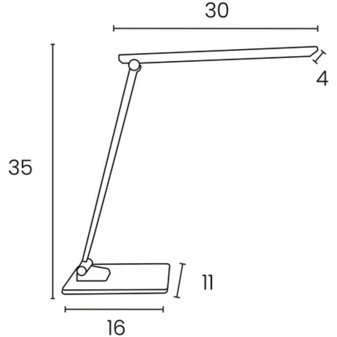 Bureaulamp Unilux Popy led wit