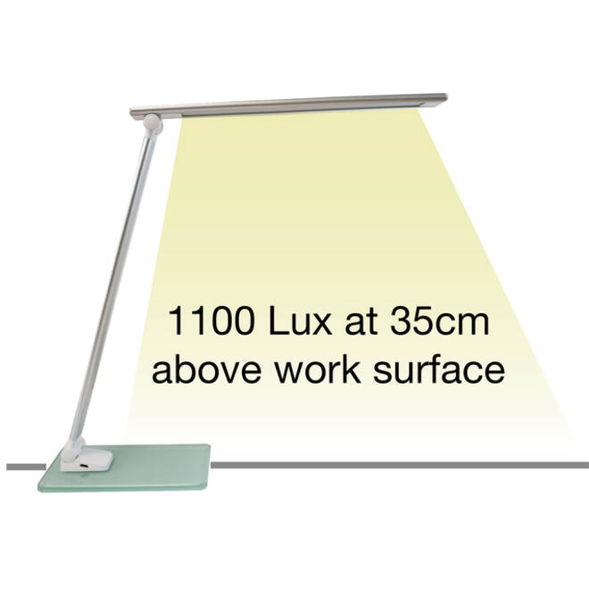 Bureaulamp Unilux Popy led wit