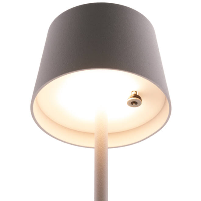 Tafellamp Securit MonteCarlo LED oplaadbaar dimbaar wit
