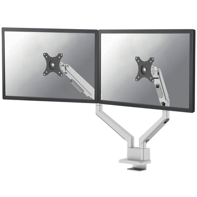 Monitorarm Neomounts NEXT Slim 2 schermen 32 inch zilver