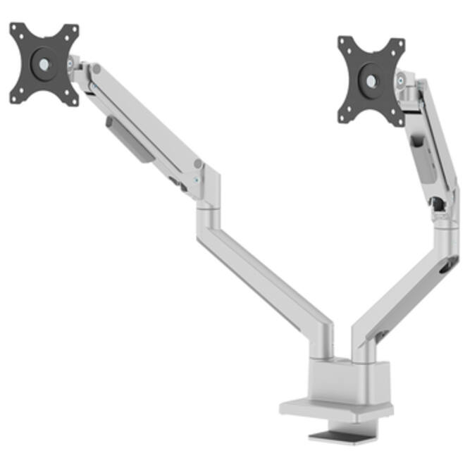 Monitorarm Neomounts NEXT Slim 2 schermen 32 inch zilver
