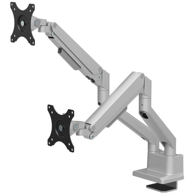 Monitorarm Neomounts NEXT Slim 2 schermen 32 inch zilver
