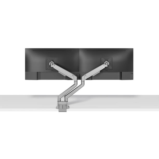 Monitorarm Neomounts NEXT Slim 2 schermen 32 inch zilver