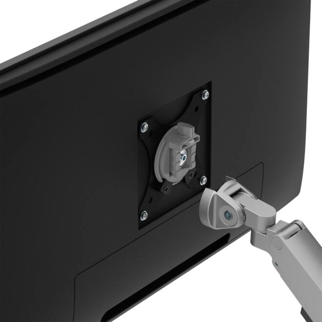Monitorarm Neomounts NEXT Slim 2 schermen 32 inch zilver