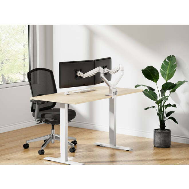 Monitorarm Neomounts NEXT Slim 2 schermen 32 inch wit