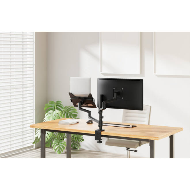 Monitorarm + laptophouder Neomounts NEXT DS20 17-27'' zwart