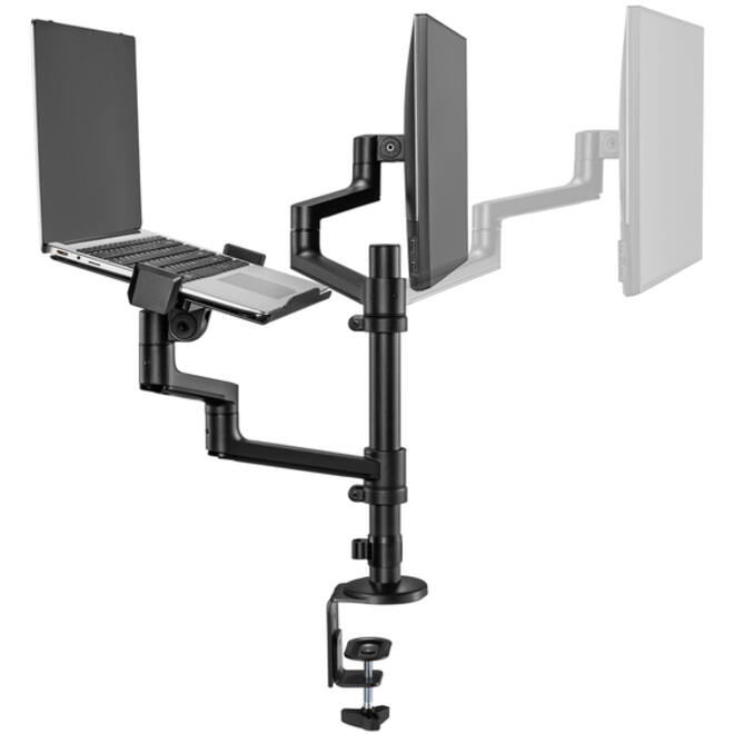 Monitorarm + laptophouder Neomounts NEXT DS20 17-27'' zwart