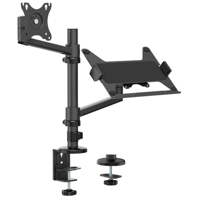 Monitorarm + laptophouder Neomounts NEXT DS20 17-27'' zwart