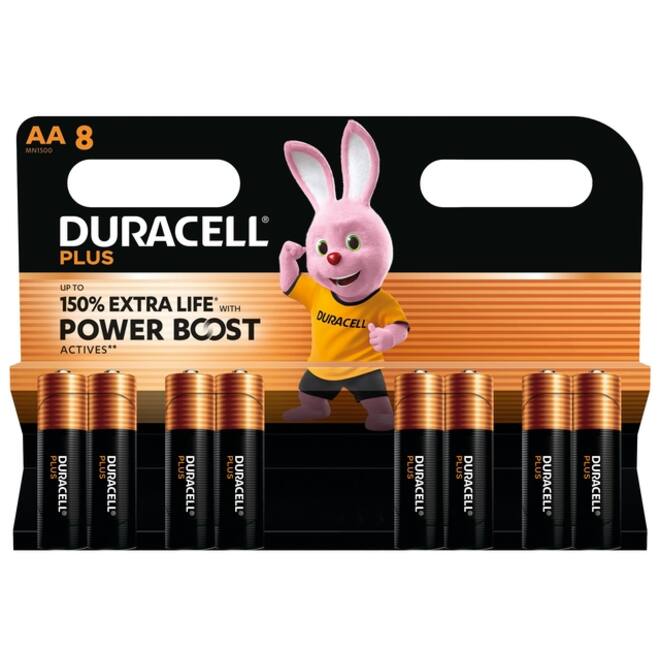 Batterij Duracell Plus Powerboost 8x AA