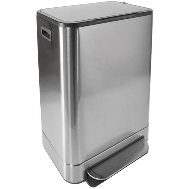 Pedaalemmer Desq 40 liter rvs zilver