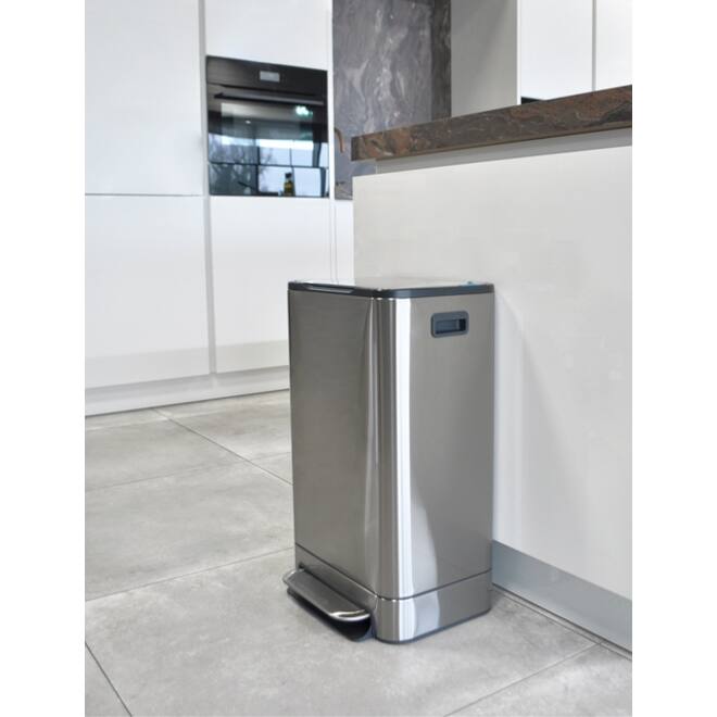 Pedaalemmer Desq 40 liter rvs zilver