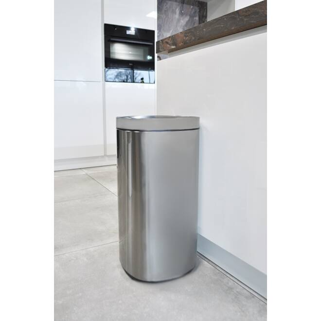 Afvalbak Desq Touch 30 liter RVS zilver