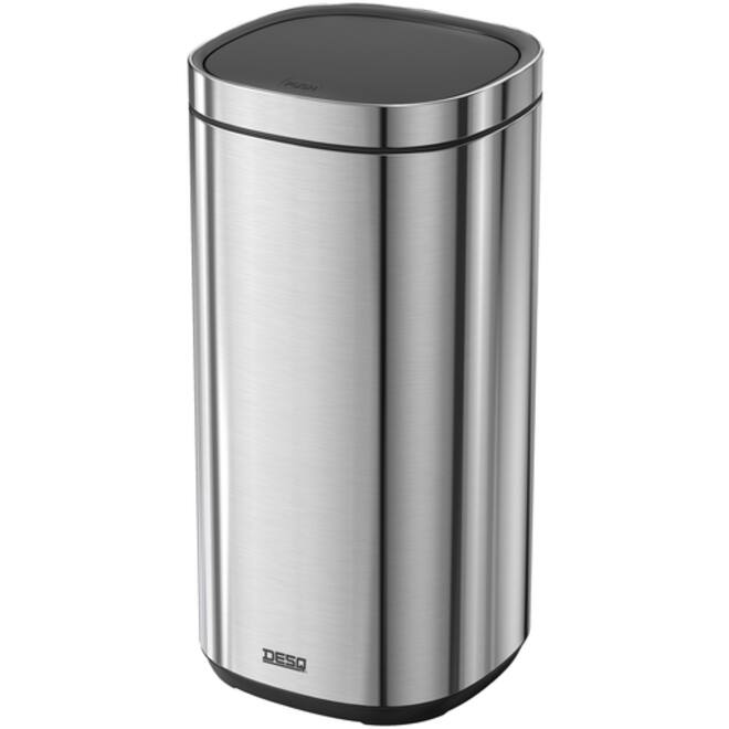 Afvalbak Desq Touch 50 liter RVS zilver