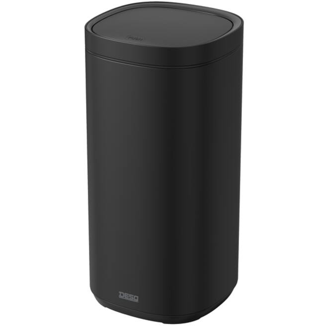Afvalbak Desq Touch 30 liter RVS zwart