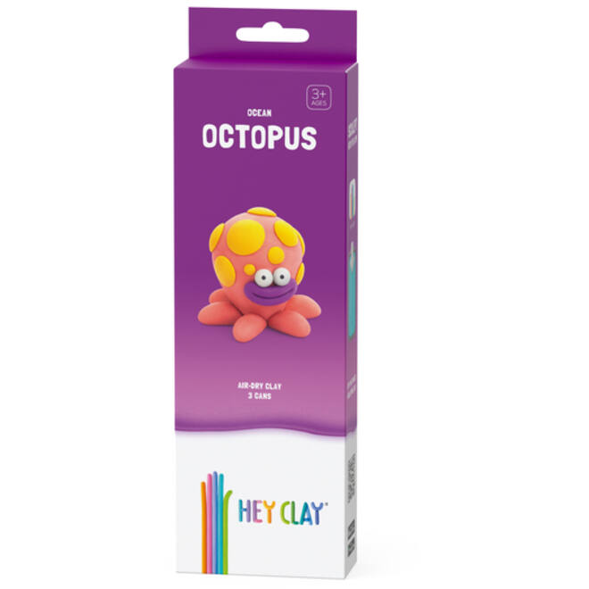 Klei Hey Clay Octopus 3 potjes