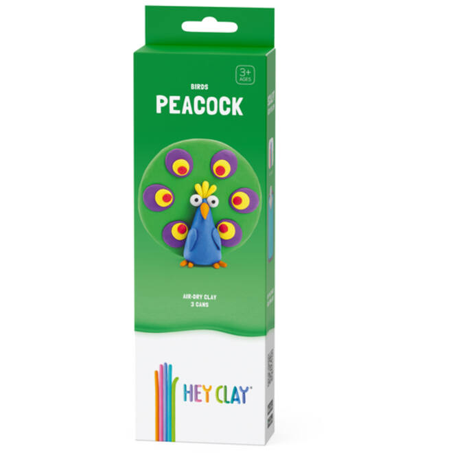 Klei Hey Clay Peacock 3 potjes