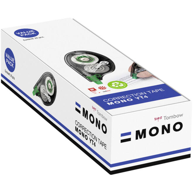 Correctietape Tombow MONO zijwaarts 4.2mmx10m 20 stuks