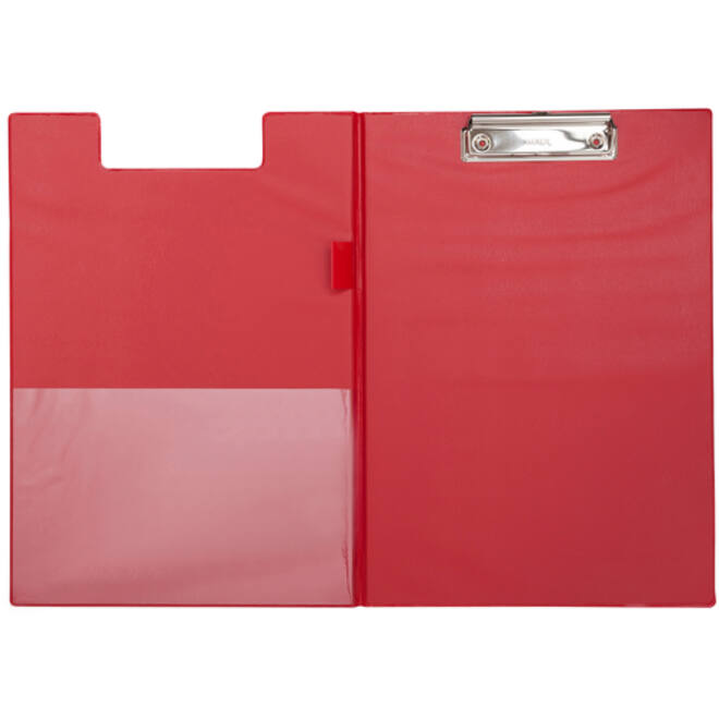 Klembordmap MAUL A4 staand PVC met penlus rood