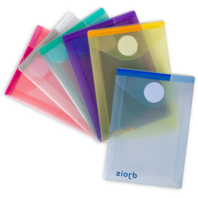 Enveloptas Djois Color Collection A7 verticaal assorti