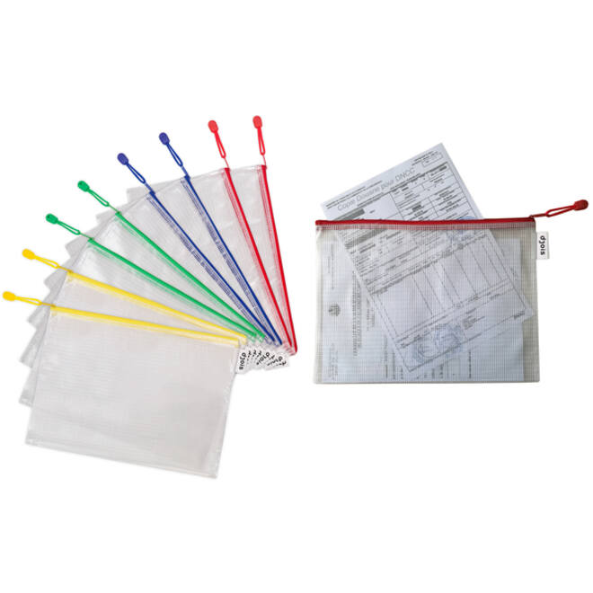 Opbergtas Djois met rits A4 assorti